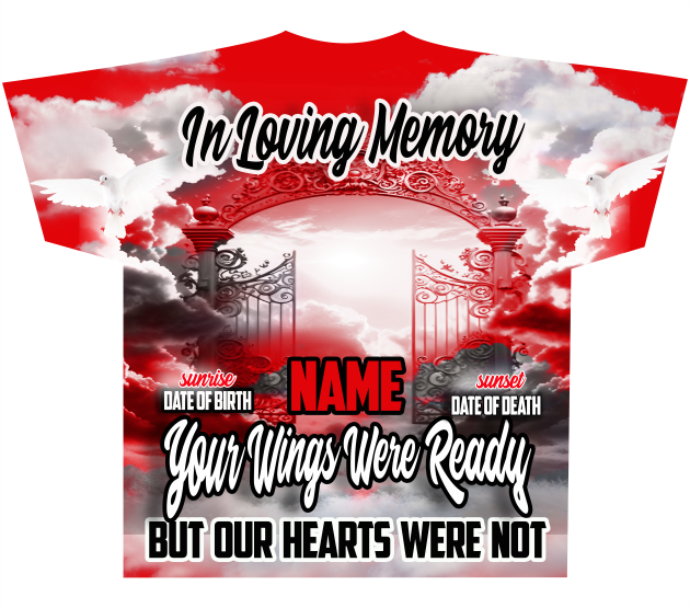 Memorial - In Loving Memory Red Golden Gate