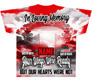 Memorial - In Loving Memory Red Golden Gate